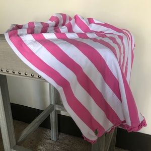 Children’s Pink&White Striped Ralph Lauren Blanket